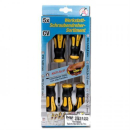 Schraubendreher-Set, Anti-Rutsch-Griff, 5-tlg Schlitz,...