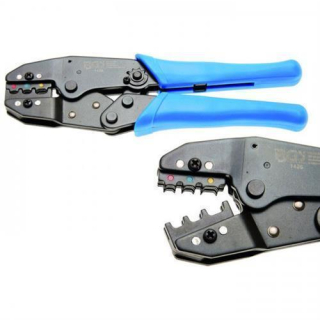 Kabelschuhzange mit Ratschenfunktion 0,5-6 mm², (isolierte Verbinder), 0,5-1,5 / 1,5-2,5 / 4-6 mm², 283137