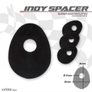 Indy Spacer Blinker schwarz Stahl Triumph Bonnev Thruxt...