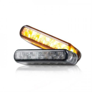 LED Blinker Einbaublinker set Streak getönt Paar Maße: B 40 x H 8 x T 13 mm E geprüft 284101