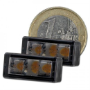 LED Blinker Einbaublinker set Brick3 getönt Paar 3 x...