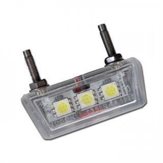 SMD Kennzeichenbeleuchtung Forty transp. ABS E geprüft 3 SMD s B: 42 mm H: 10 mm T: 17 mm 284139