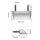 SMD Kennzeichenbeleuchtung Forty transp. ABS E geprüft 3 SMD s B: 42 mm H: 10 mm T: 17 mm 284139