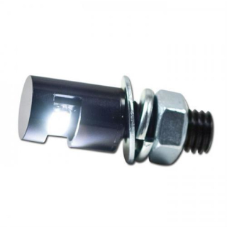 SMD Kennzeichenbeleuchtung Sky schwarz Alu M8 Kabellänge 450 mm Ø=12 mm x H: 17mm E geprüft 284140