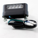 LED-Kennzeichenbeleuchtung "Free", schwarz, Alu, Kabellänge ca. 400mm, E-geprüft, 284142