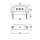 SMD Kennzeichenbeleuchtung Flat schwarz ABS 3 SMD s B 59 x H 20 x T 29mm Kabel 400mm E gepr. 284143