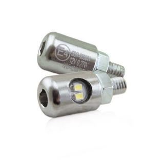 SMD-Kennzeichenbeleuchtung "Byte" | chrom | Alu , 284150  KTM / 350 EXC-F / 350 EXC-F / 2019 / OFFROAD / ENDURO , 284150
