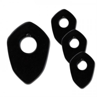 Indy Spacer Blinker schwarz Stahl Ducati KTM VPE 4 Stck. Maße: L 36 x B 25mm 284171