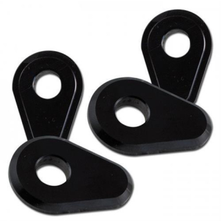 Indy Spacer, schwarz, CNC-Aluminium, Yamaha, 35mm x 25mm, z.B. MT-07/ MT-09/ MT-10, 1VPE=4 Stck, 284172