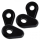 Indy Spacer, schwarz, CNC-Aluminium, Yamaha, 35mm x 25mm, z.B. MT-07/ MT-09/ MT-10, 1VPE=4 Stck, 284172