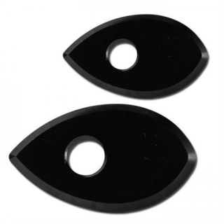 Indy Spacer, schwarz, CNC-Aluminium, Honda, 1VPE=2 Stck, Maße: B 50 x H 30mm, 284173