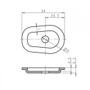 Indy Spacer Blinker schwarz ABS Yamaha ISY1 Maße: B...