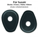 Indy Spacer Blinker schwarz ABS Suzuki ISS1 GSXR 600 750...