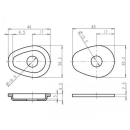 Indy Spacer Blinker schwarz ABS Suzuki ISS1 GSXR 600 750...