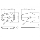 Indy Spacer Blinker schwarz ABS Suzuki Maße: B 34 x...