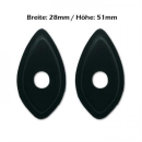 Indy Spacer Blinker schwarz ABS Honda ISH1 Maße: B...
