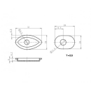 Indy Spacer Blinker schwarz ABS Honda ISH1 Maße: B...