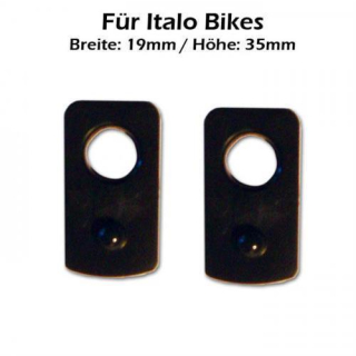 Indy Spacer Blinker schwarz ABS Italo Bikes Maße: B 19 x H 35mm 284195