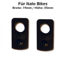 Indy Spacer Blinker schwarz ABS Italo Bikes Maße: B...