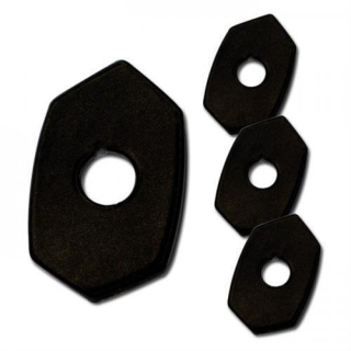 Indy Spacer Blinker schwarz Stahl Kawasaki Z650 800 900 Z1000 ER6 N F VPE 4 Stck. L 48 x B 30mm 284197