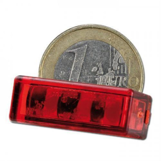 LED Rücklicht Einbaurücklicht Brick3 rot 3 x SMD Maße: B 27 x H 10 x T 12 mm E geprüft 284298