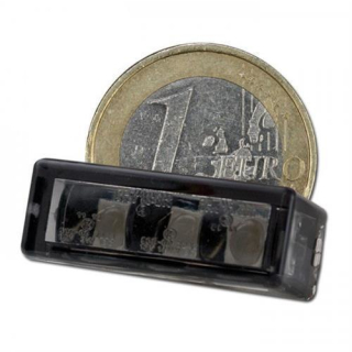 LED Rücklicht Einbaurücklicht Brick3 getönt 3 x SMD Maße: B 27 x H 10 x T 12 mm E geprüft 284299