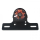 LED Rücklicht Pipe schwarz ohne KZB getönt mit Halteplatte schwarz B 54 x H 42 mm E geprüft 284312