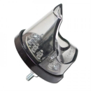 LED-Rücklicht "Pipe", schwarz, ohne KZB, getönt, Maße: B 54 x H 42 mm, E-geprüft, 284313