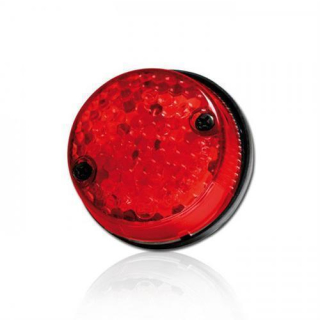 LED Rücklicht mit KZB rotes Glas E geprüft Ø 58 mm H 25 mm Bolzen M4 Abstand 40 mm 284324