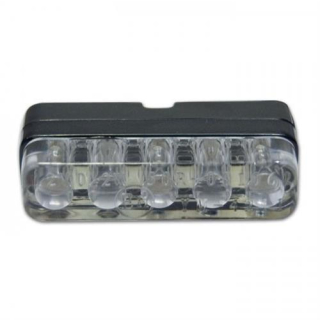 LED Kennzeichenbeleuchtung Ice inkl. Befestigung rechteckig Maße: 38 x 9 x 18 mm E geprüft 284343