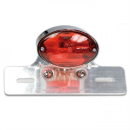 Rücklicht-Cat-Eye-Mini, chrom, rotes Glas, m. KZB, B...