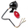 LED Rücklicht Bates Style schwarz Ø=57 mm 1 x get. 1x Glas rot Befestigung unten E gepr. 284371