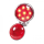 LED Rücklicht Bates Style chrom Ø=57 mm 1 x get. 1x Glas rot Befestigung unten E gepr. 284372