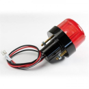 Rücklicht-Point-Mini, schwarz, rotes Glas, mit KZB B 55 x H 45 mm, Abstand 40 mm, E-geprüft, 284385