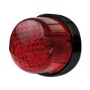 Rücklicht-Point-Mini, schwarz, rotes Glas, mit KZB B...