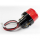 Rücklicht-Point-Mini, schwarz, rotes Glas, mit KZB B 55 x H 45 mm, Abstand 40 mm, E-geprüft, 284385