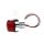 Rücklicht Point Mini chrom rotes Glas mit KZB Maße: B 55 x H 45 mm Abstand 40 mm E geprüft 284386