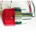 Rücklicht Point Mini chrom rotes Glas mit KZB Maße: B 55 x H 45 mm Abstand 40 mm E geprüft 284386