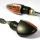 Mini Blinker ARROW schwarz kurz klares Glas gelber Innenreflektor E geprüft M8 284530