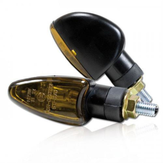 Mini Blinker ARROW schwarz kurz getöntes Glas M8 E geprüft 284576