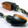 Mini Blinker ARROW GROOVED schwarz lang gelbes Glas E geprüft M8 284581