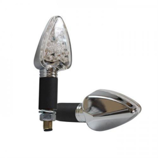 LED Blinker Triangel. chrom lang E geprüft * 18 LED s 284621