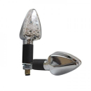 LED Blinker Triangel. chrom lang E geprüft * 18 LED...