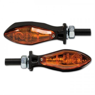Blinker Micro Space 12V 21W Halo matt schwarz Alu E geprüft M8 Kopflänge: 61 5 mm mit Arm 86 mm 284751