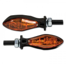 Blinker Micro Space 12V 21W Halo matt schwarz Alu E...
