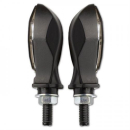 LED Blinker Micro Space DARK matt schwarz getönt 12V...