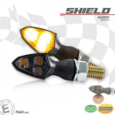 SMD Blinker SHIELD schwarz getönt Paar M8...