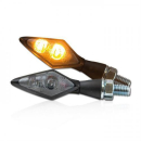 LED Blinker Spark schwarz Alu M8 Paar Maße: L 48 x...