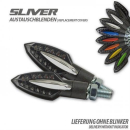Blende für LED Blinker Sliver chrom Paar 284829 2