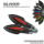 Blende für LED Blinker Sliver rot Paar 284829 4